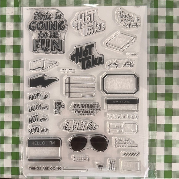 Heidi Swapp Stamp Society Stamp Set - Picture 1 of 1